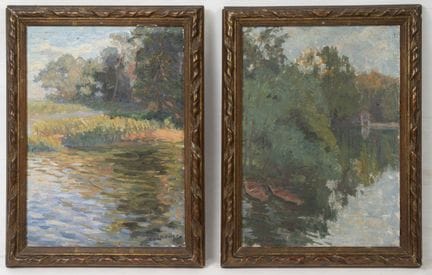 Joseph VITAL-LACAZE (1874-1946)
Paysages à l'étang
