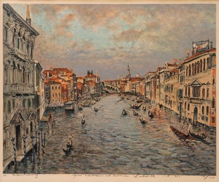 André HAMBOURG (1909-1999)
Venise, Le Grand Canal,