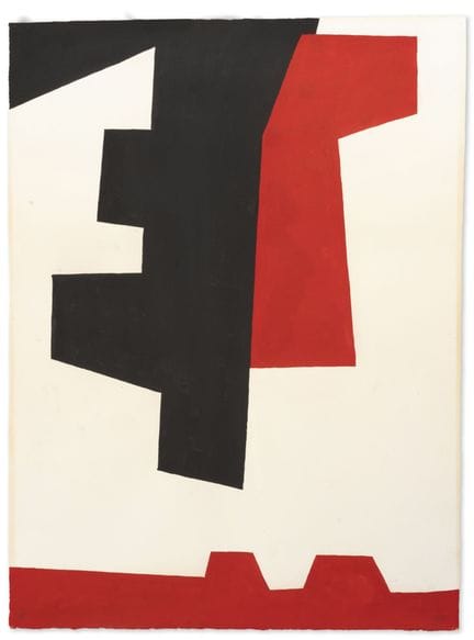 Jean LEPPIEN (1910-1991)
Sans titre, 1957.
Gouache