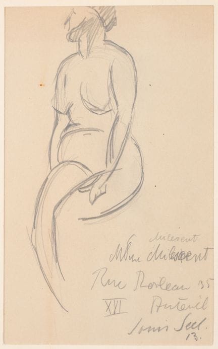 Louis SEEL (1881-1958)
Nu.
Mine graphite sur papie