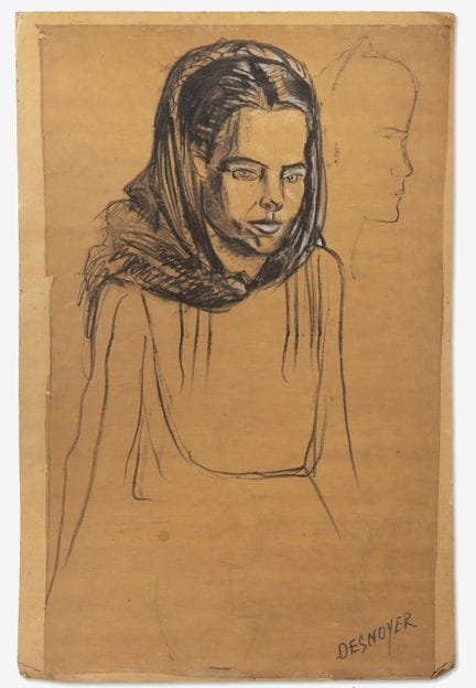 François DESNOYER (1894-1972)
Étude, Portrait de l