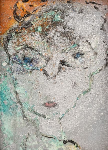 ZELBA (XXème siècle)
Visage.
Huile sur toile.
Sign