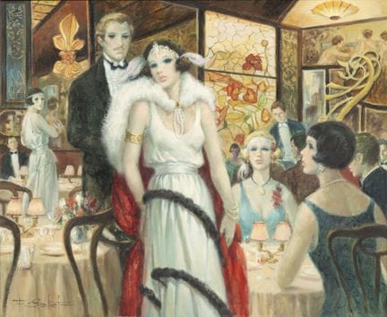 François BATET (1921-2015)
"Le soir chez Maxim's."