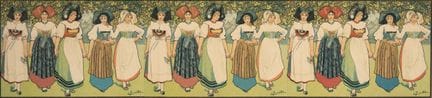 Charles SPINDLER (1865-1938)
Alsaciennes en tenues