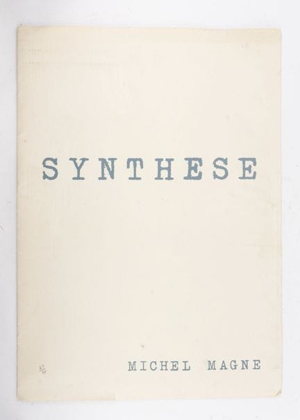 米歇尔·马涅（Michel MAGNE，1930-1984）
两套画册：
- 《综合》。
6幅版画。