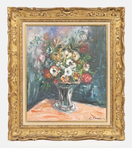 Constant CENSIER (1920-1987)
Bouquet dans vase en 
