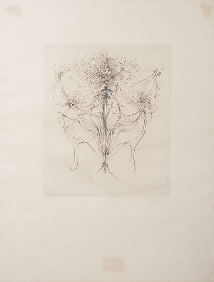 Hans BELLMER (1902-1975)
- Papillon.
Lithographie 