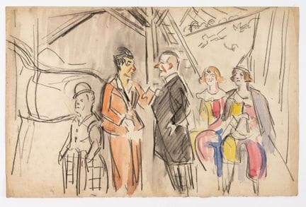 Fernand FERNEL (1872-1934)
Les coulisses du cirque