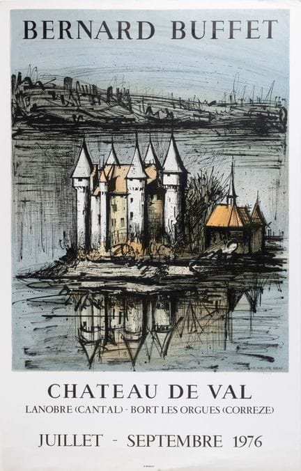 D'après Bernard BUFFET
Lot de deux affiches et d'u