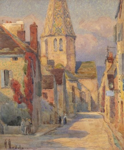 Hippolyte MADELAINE (1871-1966)
Rue de village ani