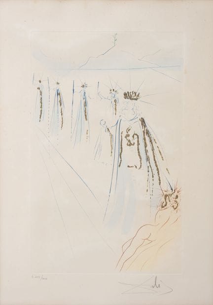 Salvador DALI (1904-1989)
The King's train.
Lithog