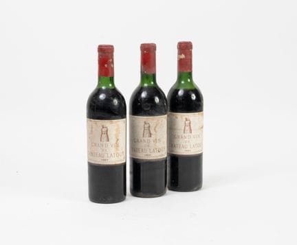 CHÂTEAU LATOUR
3 bottiglie, 1964.
GCC1 Pauillac.
L
