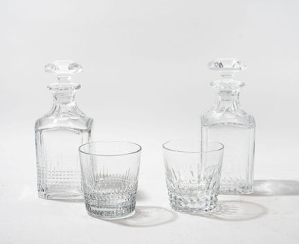 BACCARAT
Caraffa e bicchiere da whisky modello Nan