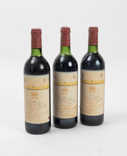 CHÂTEAU MOUTON ROTHSCHILD
3 bottiglie, 1983.
GCC1 