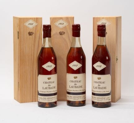 CHATEAU DE LAUBADE
3 bottiglie, 1982.
Bas Armagnac