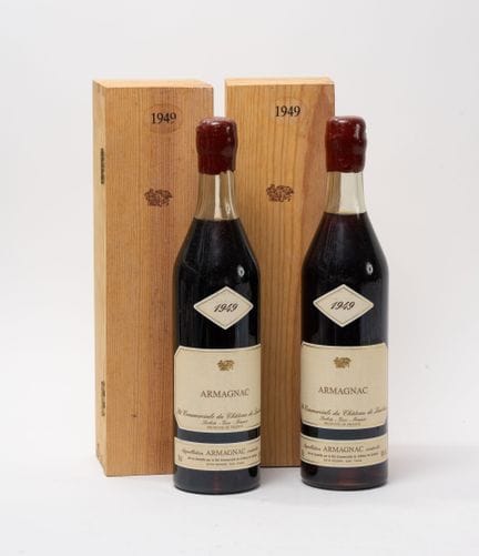 CHATEAU DE LAUBADE
2 bottiglie, 1949.
Armagnac.
Li
