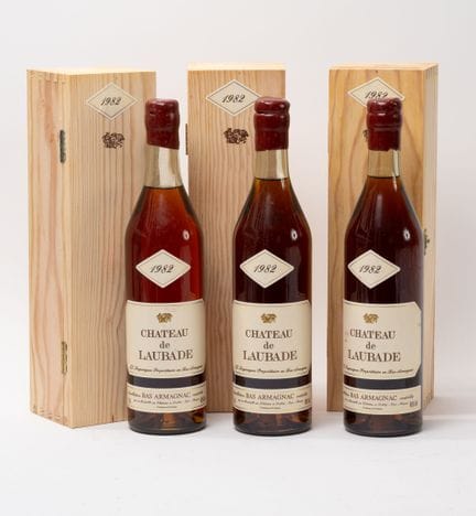 CHATEAU DE LAUBADE
3 bottiglie, 1982.
Bas Armagnac