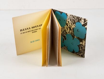 WARHOL (Andy). 
(Flower exhibition catalog). Ilean