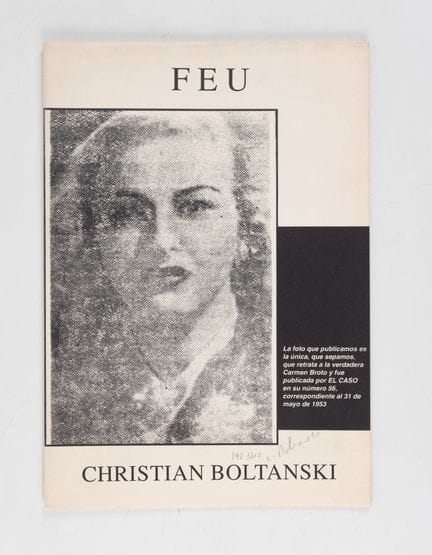 BOLTANSKI (Christian).
Feu n°4. Paris, Daviot, 199
