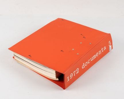 DOCUMENTA 5. 
1972, en feuilles sous classeur. La 