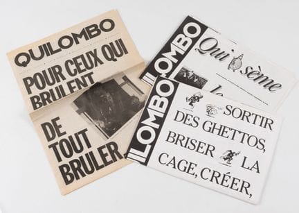 QUILOMBO. 
Pour ceux qui brulent de tout brûler. N