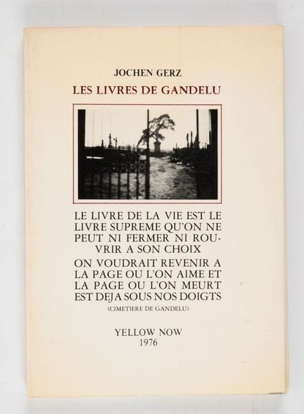 GERZ (Jochen). 
Los libros de Gandelou. Lieja, Yel