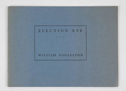 EGGLESTON (William). 
Election Eve. Washington D. 