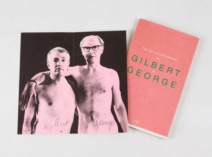 GILBERT & GEORGE. 
The Ten Commandments for Gilber