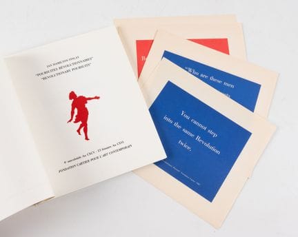 IAN HAMILTON FINLAY. 
Poursuites révolutionnaires.