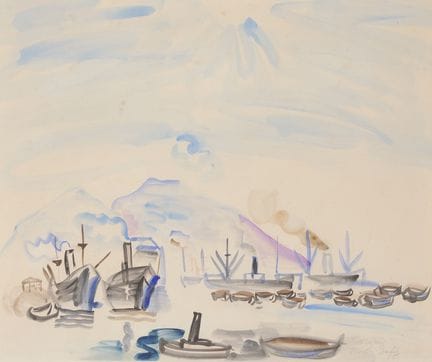 Raoul Dufy
(francese, 1877-1953)
Vue de Naples, 19