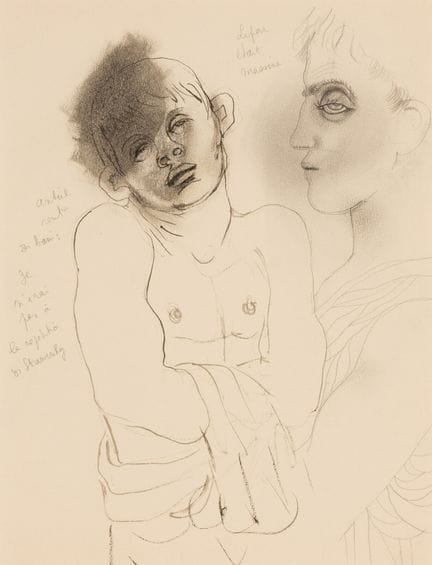 Jean Cocteau
(francese, 1889-1963)
Deux Personnage
