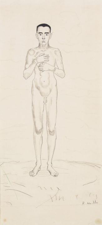 Ferdinand Hodler
(svizzero, 1853-1918)
Nudo maschi