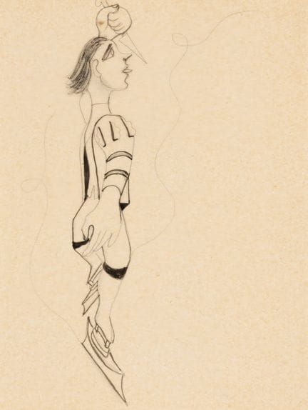 Jean Cocteau
(francese, 1889-1963)
Pattinatore sul