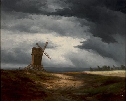 Georges Michel 
(francés, 1763-1843)
Paisaje con u