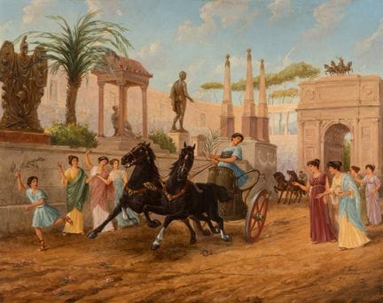 Ettore Forti
(italiano, 1850-1940)
Carrera de cuad