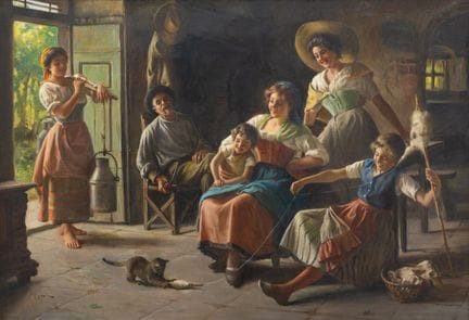 Giuseppe Magni
(italiano, 1869-1956)
La familia fe