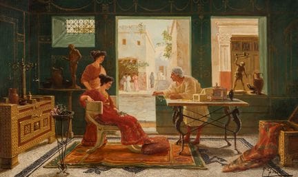 Ettore Forti
(italiano, 1850-1940)
La joyería
óleo