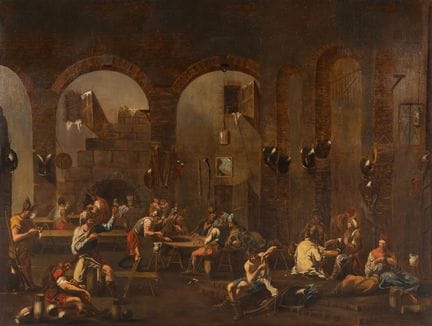 Im Stil von Alessandro Magnasco
(Italiener, 1667–1