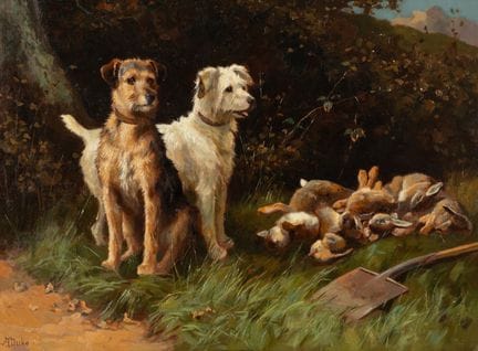 Alfred Duke
(British, 1865-1905)
The Day's Bag
oil