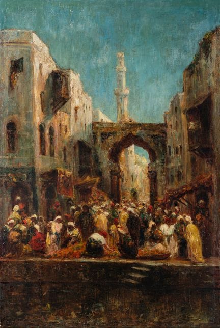 Félix Ziem 
(francés, 1821-1911)
Calle en el norte