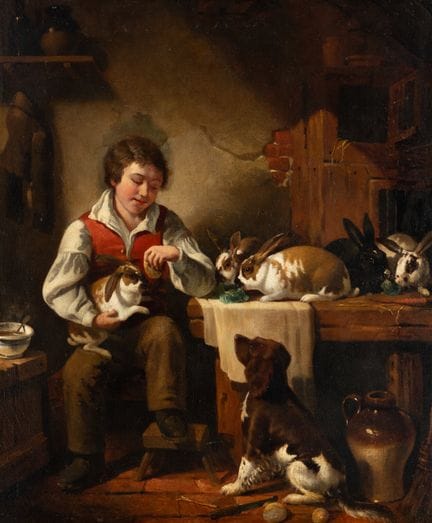 Thomas Brooks
(británico, 1818-1891)
Un niño con s