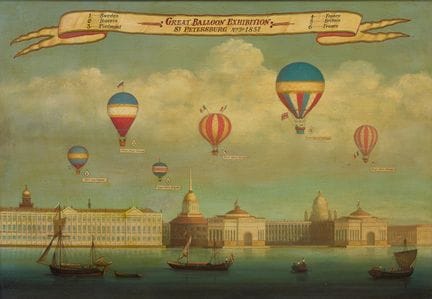 Russische Schule, 19. Jahrhundert
Die große Ballon