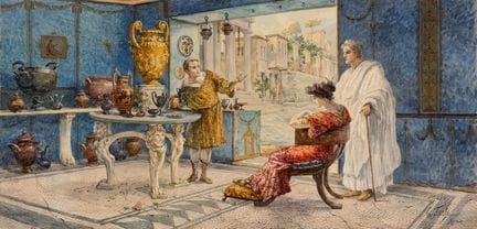Ettore Forti
(Italien, 1850-1940)
Le vendeur de va