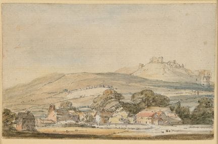 Thomas Girtin
(Britannique, 1775-1802)
Vue lointai
