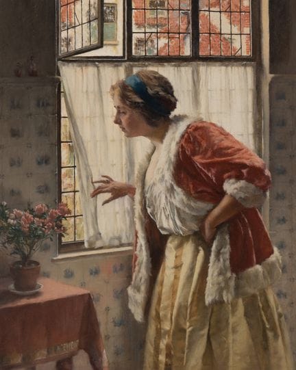 Walter MacEwen
(Amerikaner, 1860–1943)
L'Attente
Ö