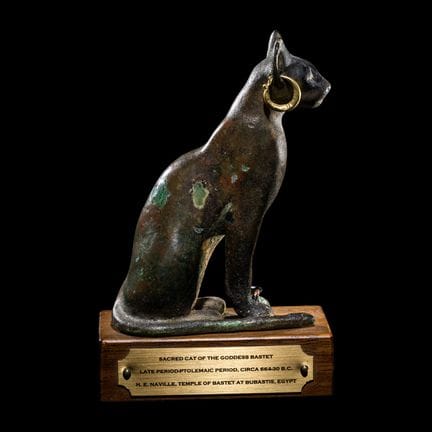 Chat égyptien en bronze
De la Période tardive à la