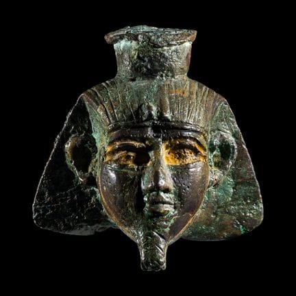 Tête égyptienne en bronze
Nouveau Royaume, XXe dyn