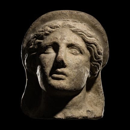 Testa votiva etrusca in terracotta
Circa metà del 