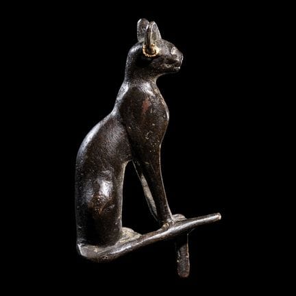Chat en bronze égyptien
De la Période tardive à la
