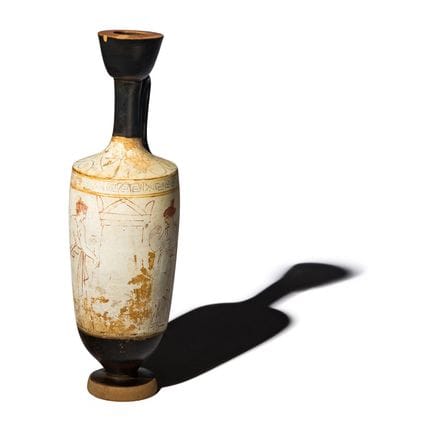 Lekythos attique à fond blanc
Attribué au « Peintr